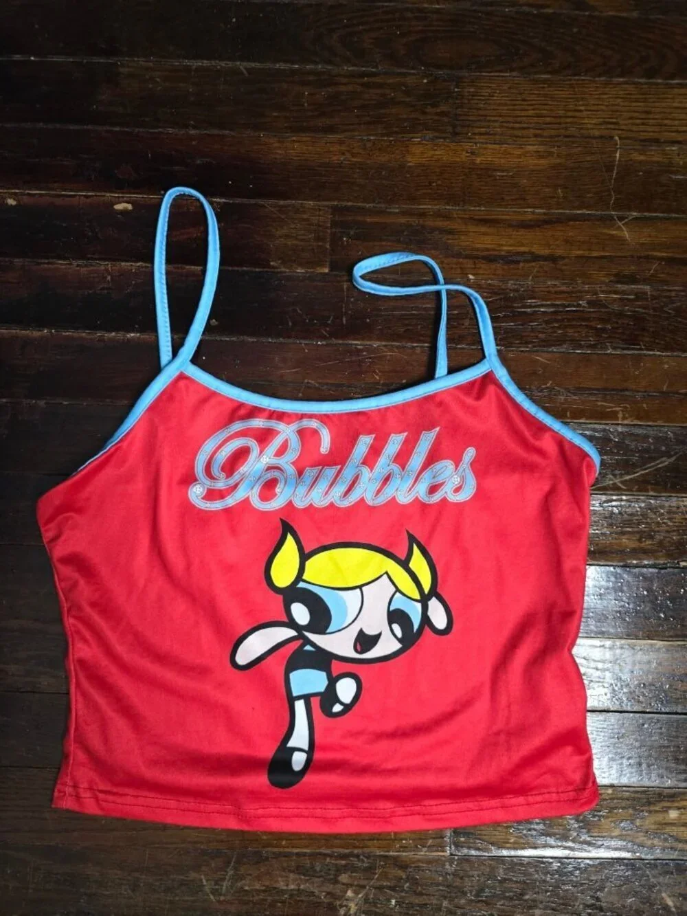 The Powerpuff Girls Red Bubbles Tank Top Y2K 2000s Medium - Picture 7 of 10